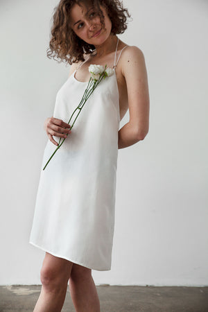 Mini white dress
