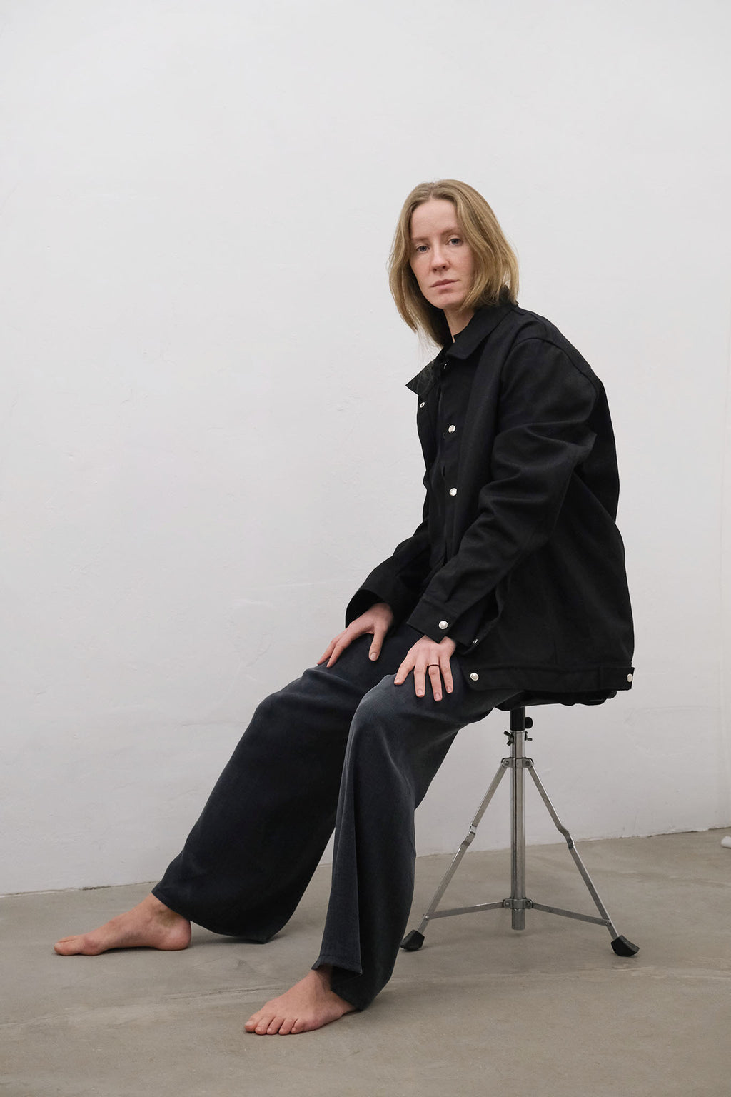 UNISEX black denim jacket