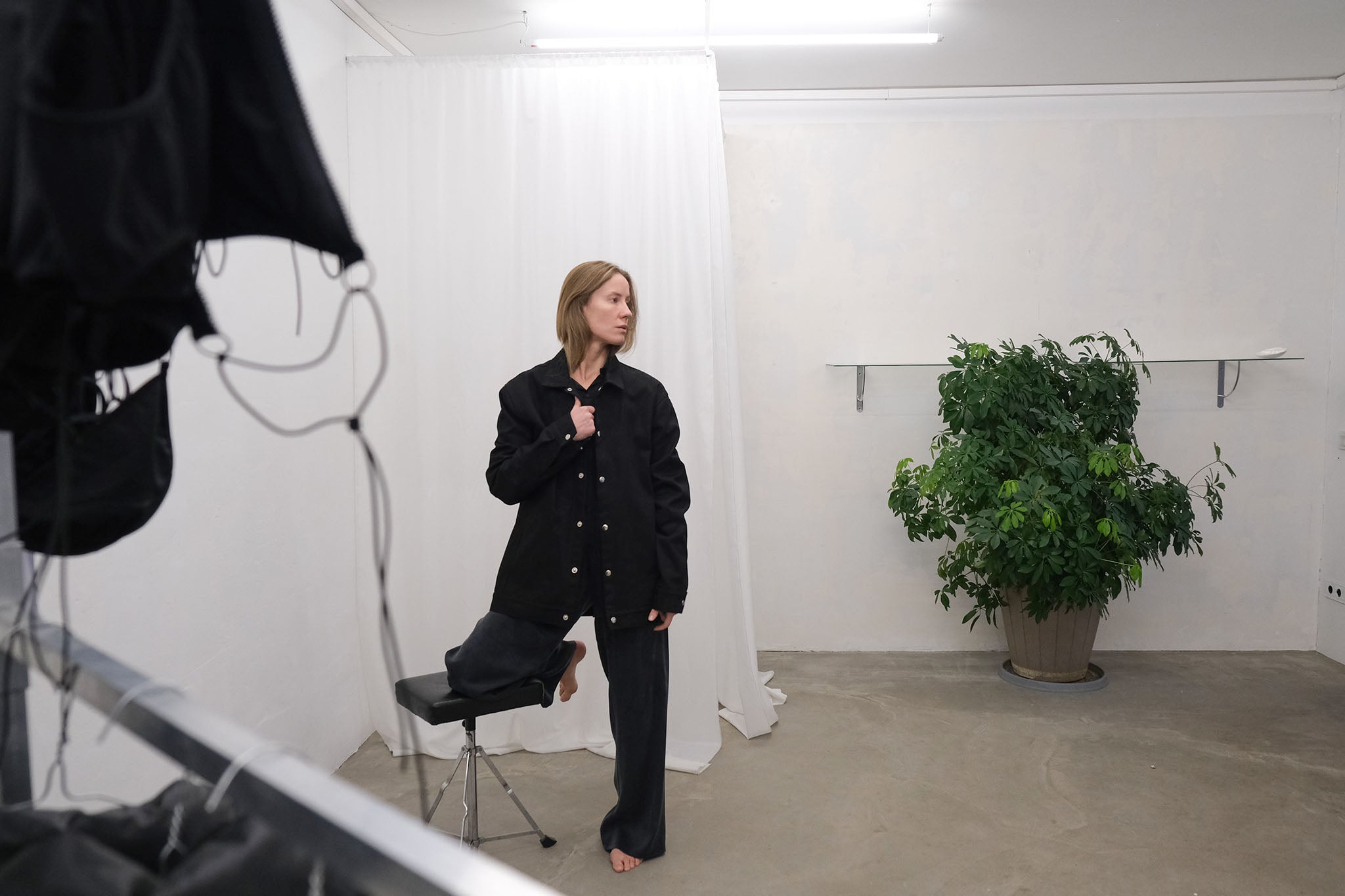 UNISEX black denim jacket