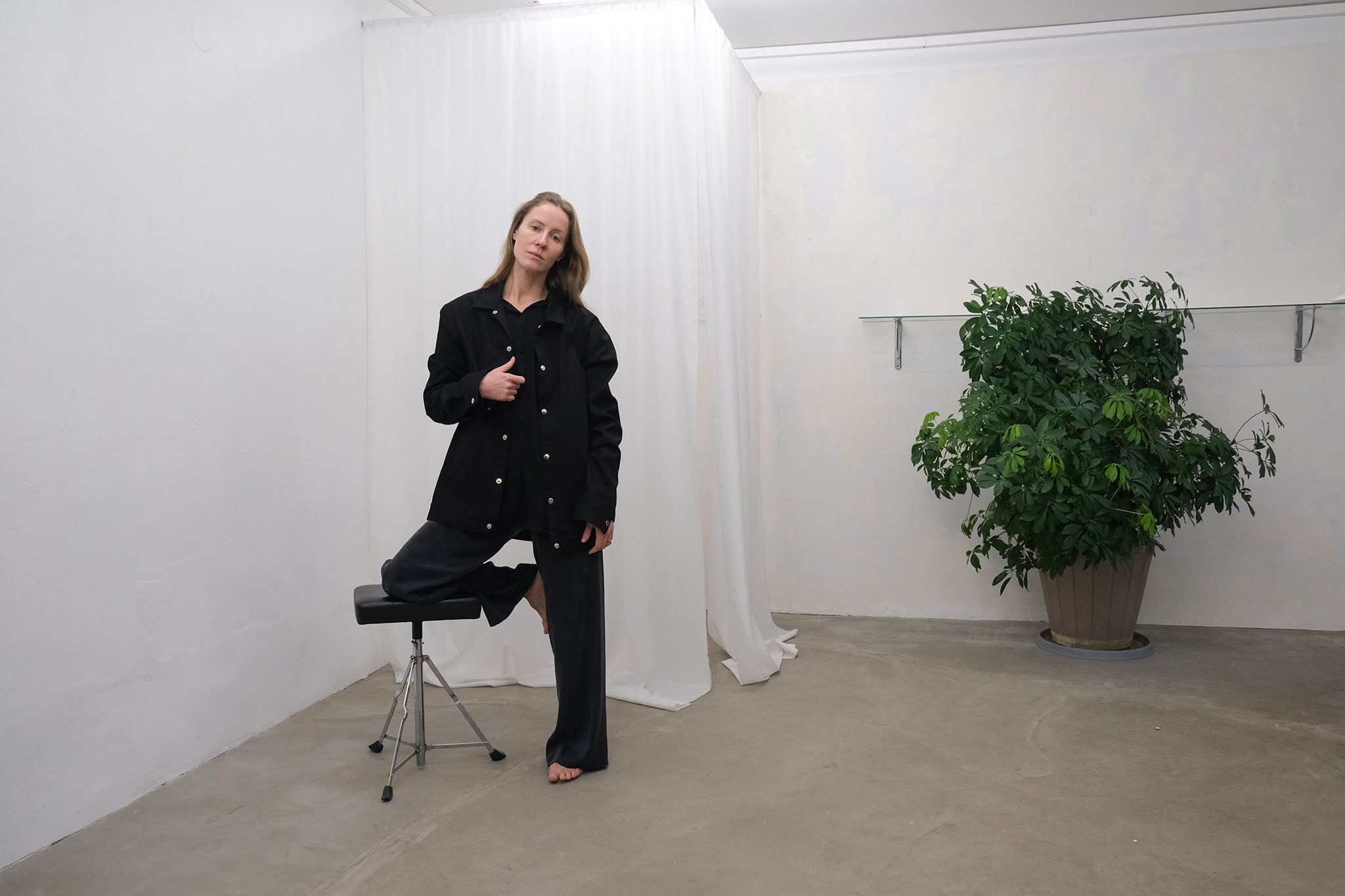 UNISEX black denim jacket