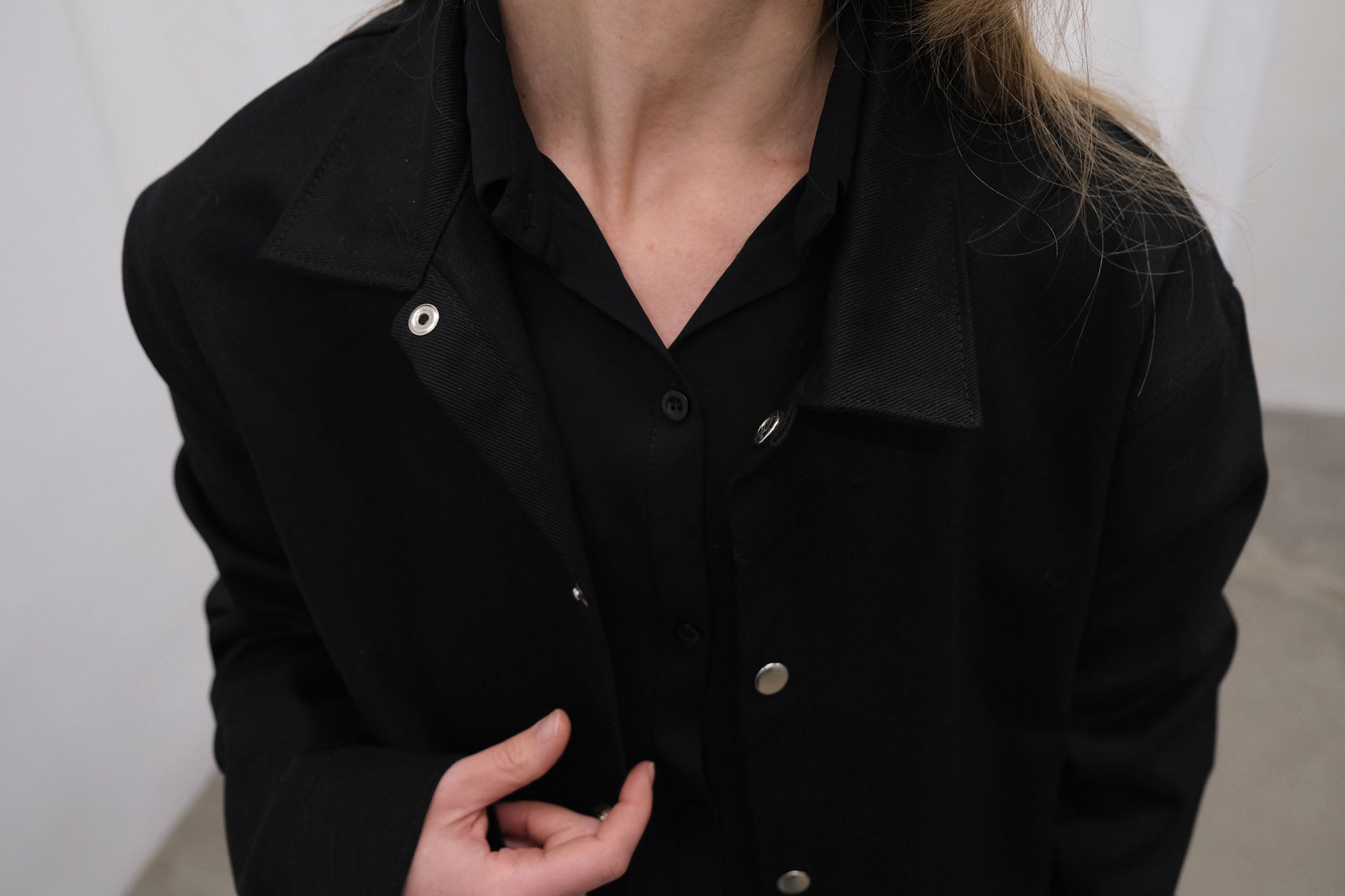 UNISEX black denim jacket