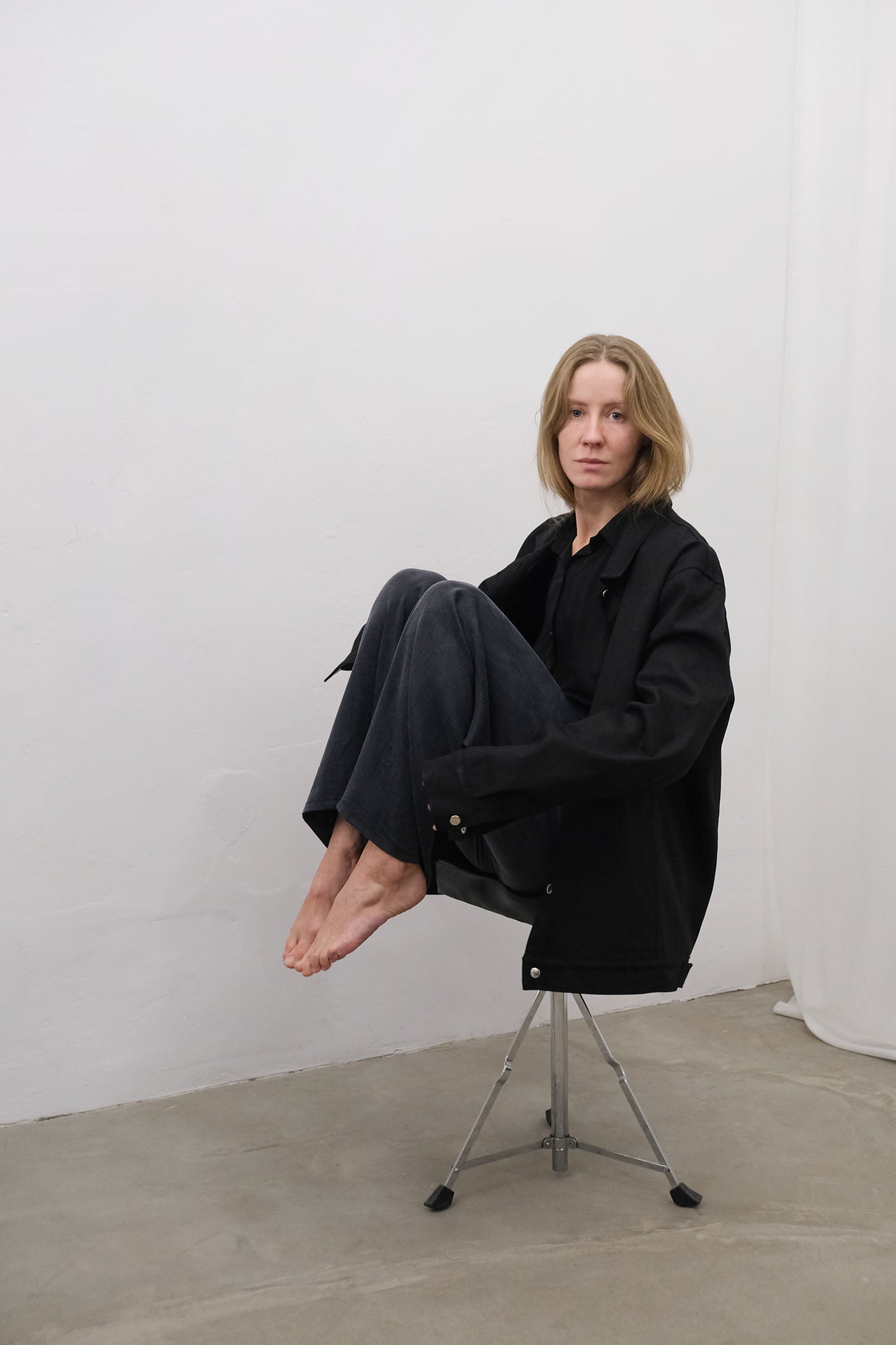 UNISEX black denim jacket