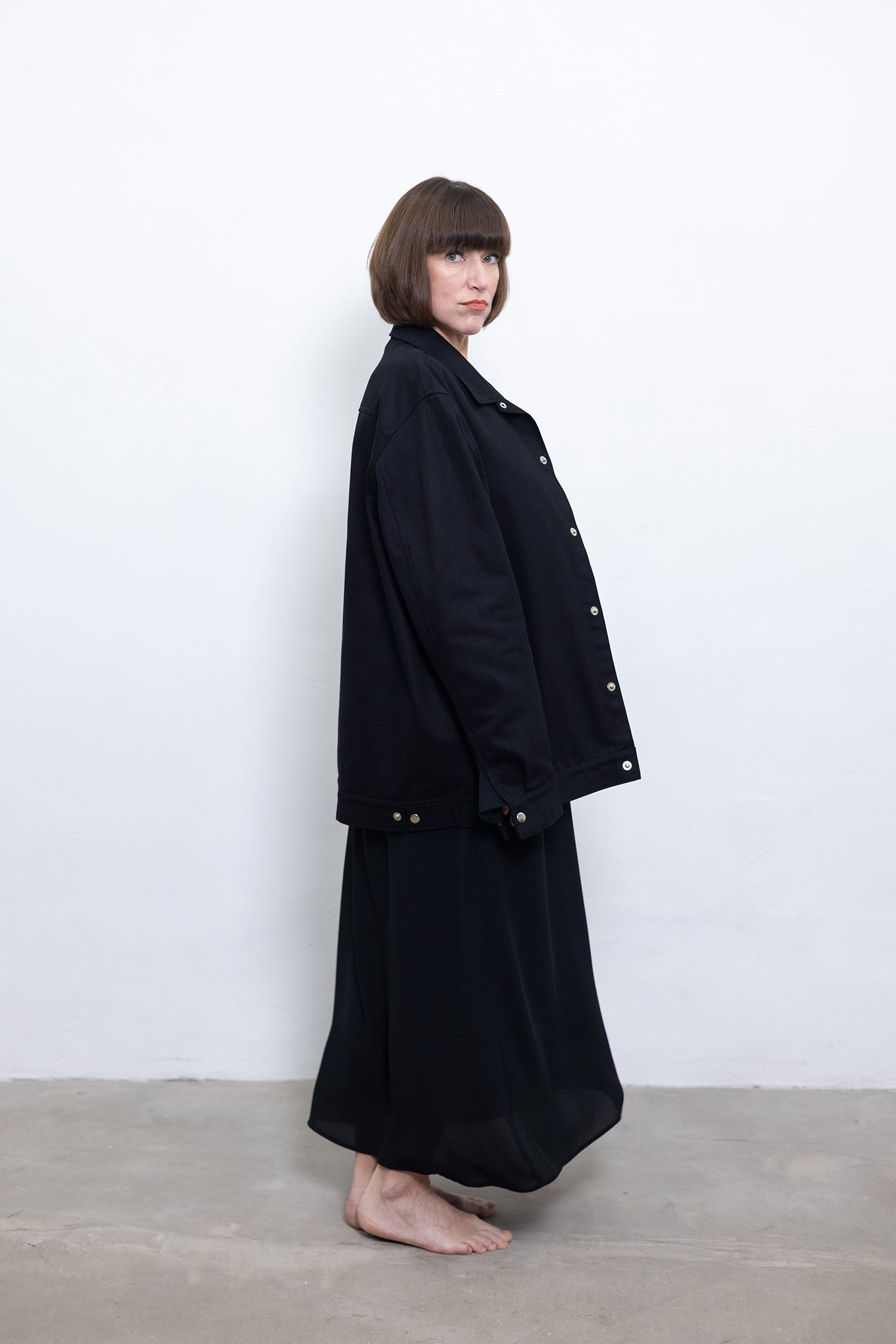 UNISEX black denim jacket