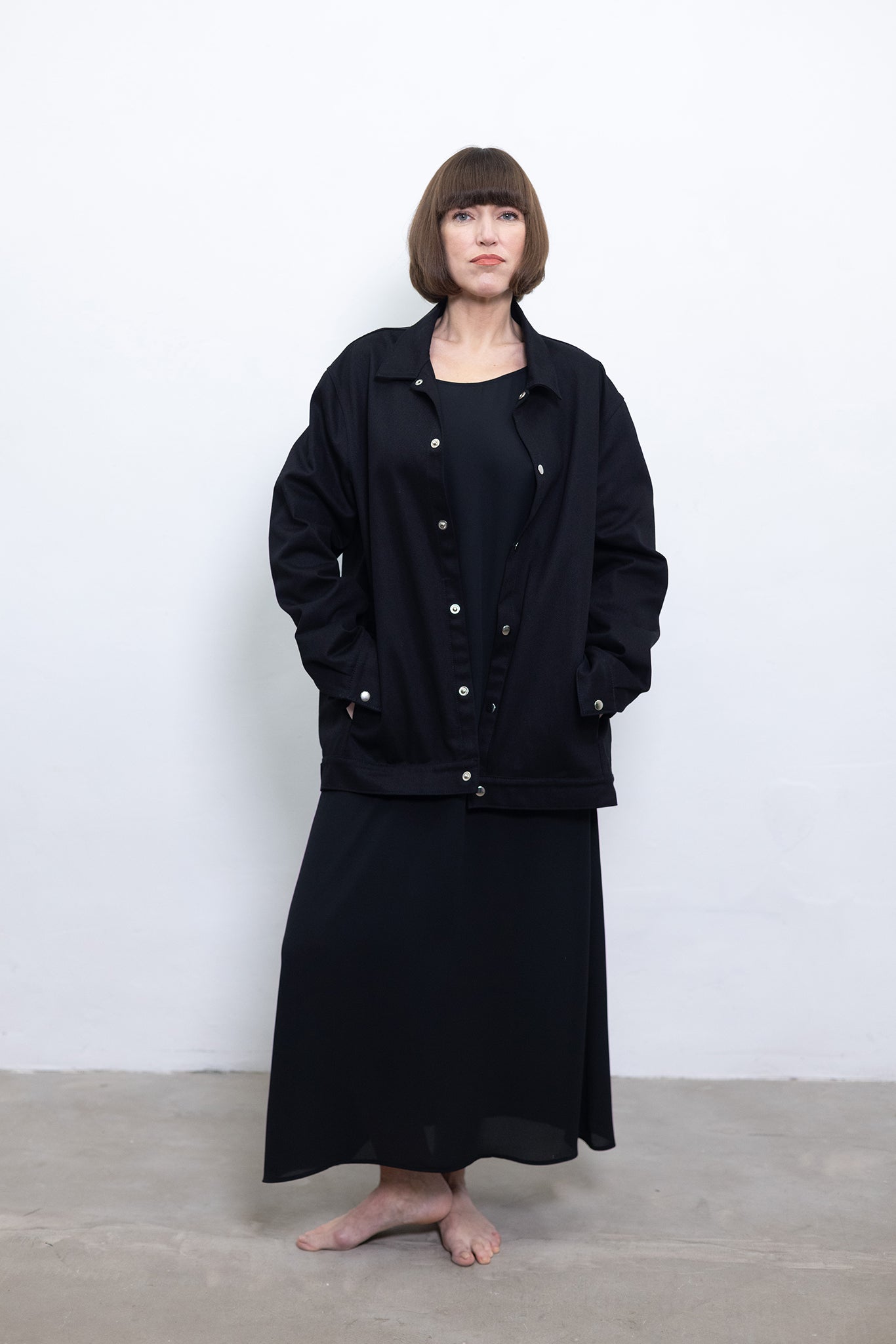 UNISEX black denim jacket