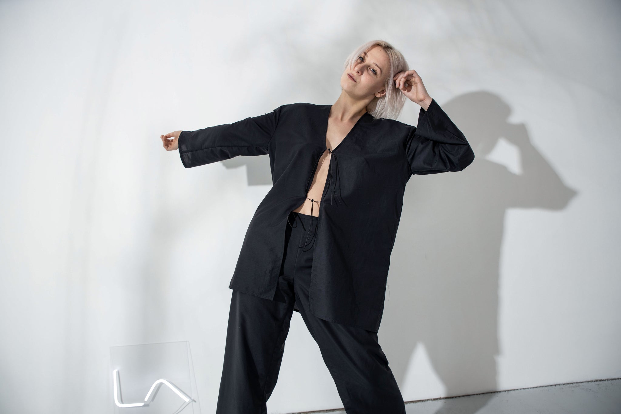 Tie top loungewear set