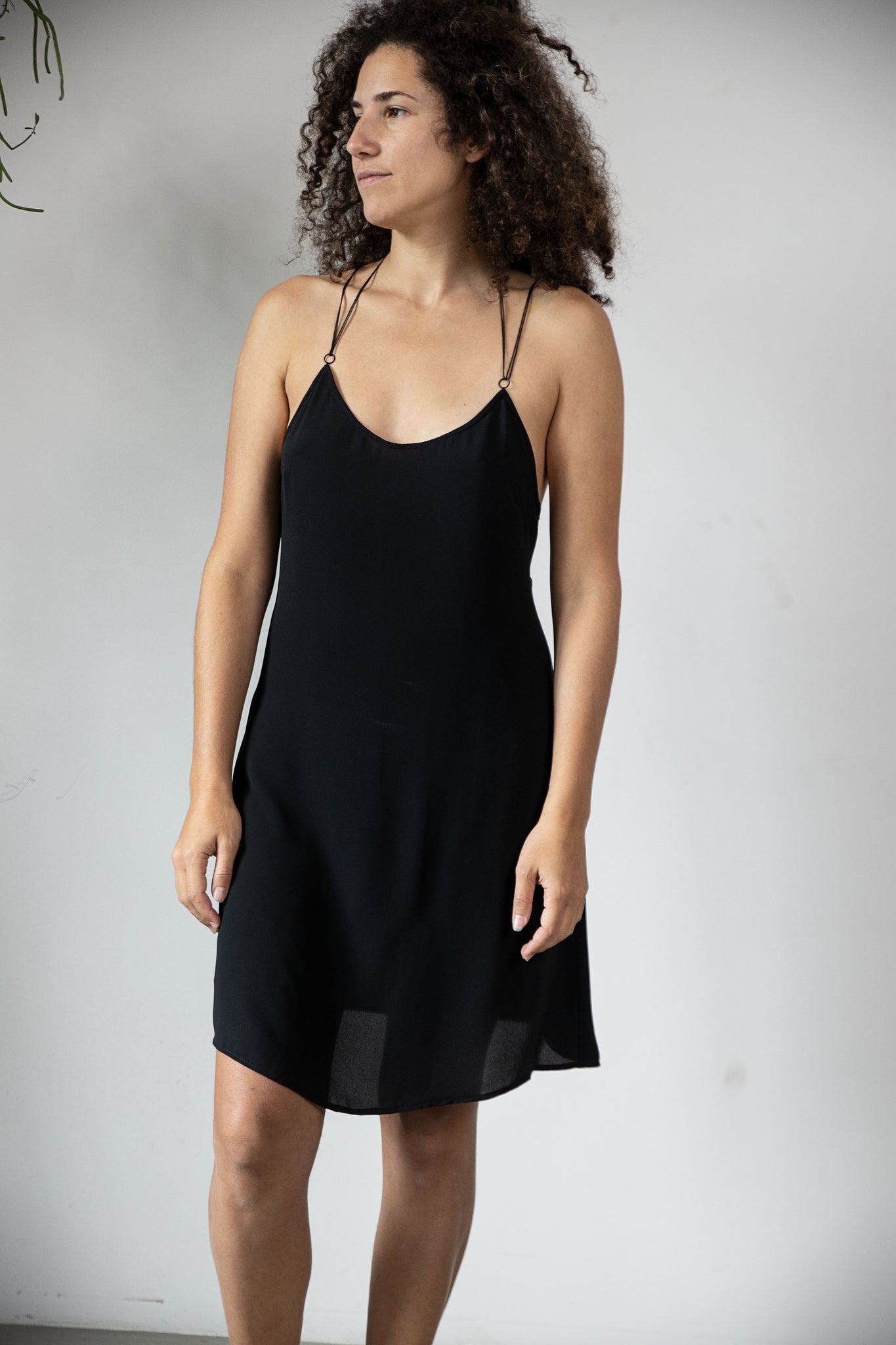Loose fit low back mini length slip dress – Lina Andriukone