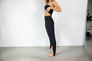 Casual stretchy pants black