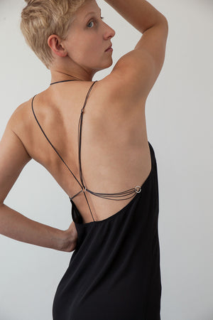 Loose fit low back mini length slip dress – Lina Andriukone